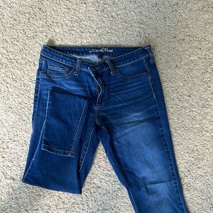 Mid rise dark wash jegging
